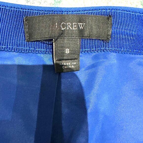 J. Crew Royal Blue Pencil Skirt - Sz 8 - EUC - Picture 3 of 4